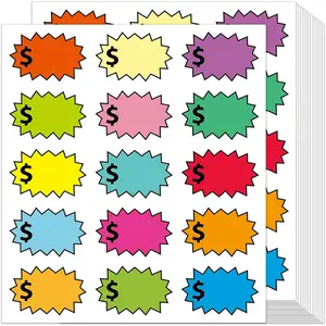 360Pcs Yard Sale Price Stickers - Multi-Use Garage Stickers With Space to Write Pricing - Removable Adhesive for Flea Markets, Retail, Estate Sales, Rummage