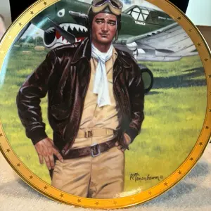 John Wayne Military Collectors Plate