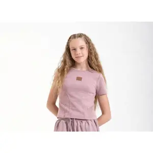 The "Studio" Raw-Edge Ribbed Tee