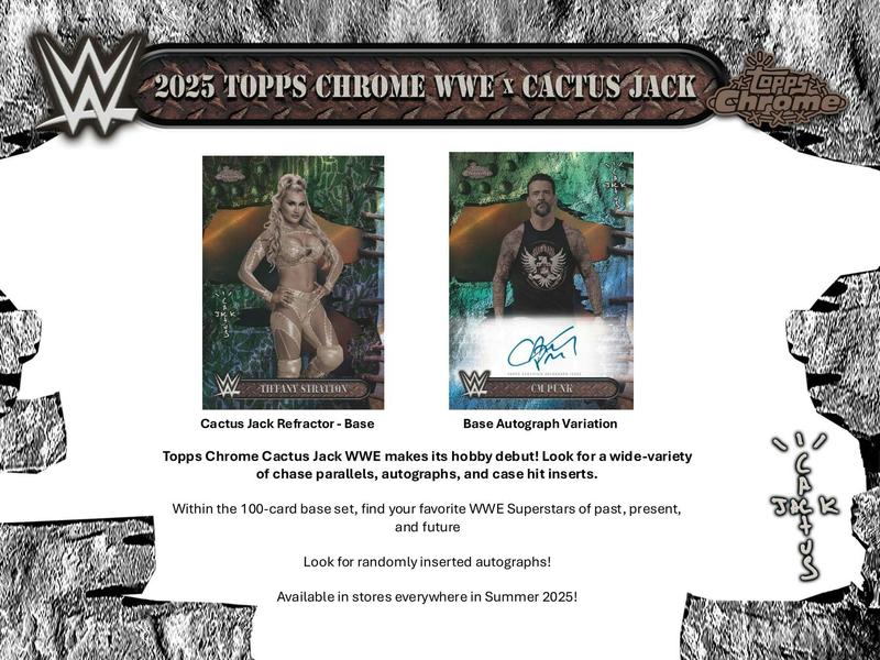 1 Full Box - 2025 Topps Chrome WWE x Cactus Jack Hobby