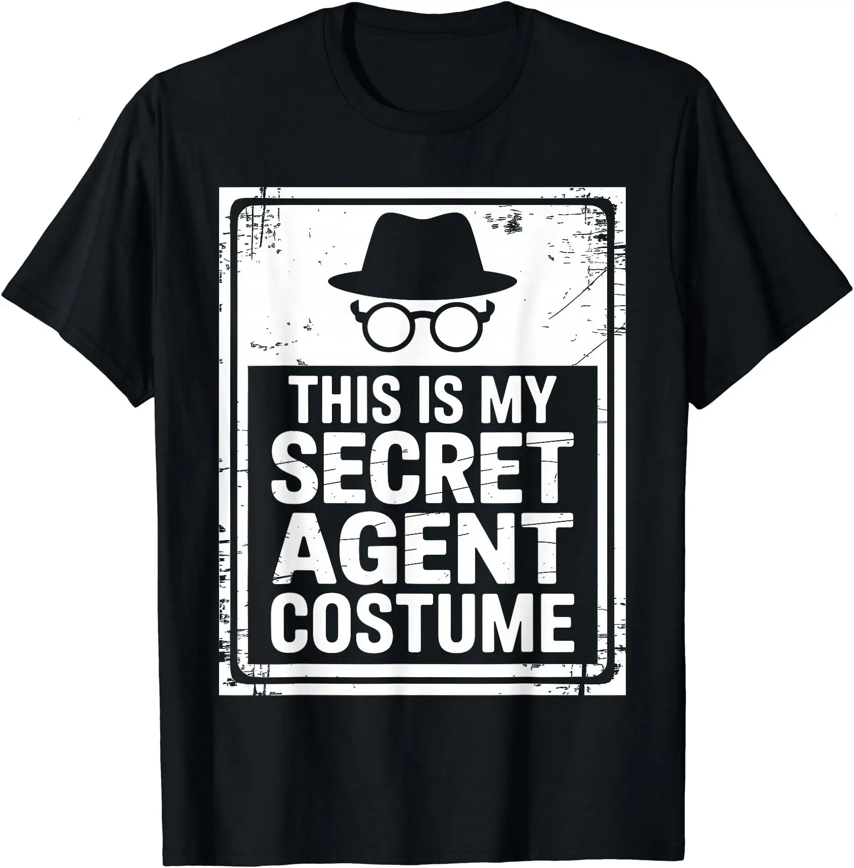 Funny Spy Design for Men Women Kids Secret Agent Costume T-Shirt