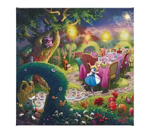 Thomas Kinkade Mad Hatter's Tea Party 14x14 Gallery Wrap