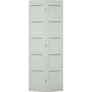 Ivanees 5-Panel Solid Core Shaker Door 80 Inch Height - Bifold  With 35mm Thickness