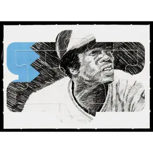 Rod Carew 1991 Studio Rod Carew Puzzle #13-15 Minnesota Twins