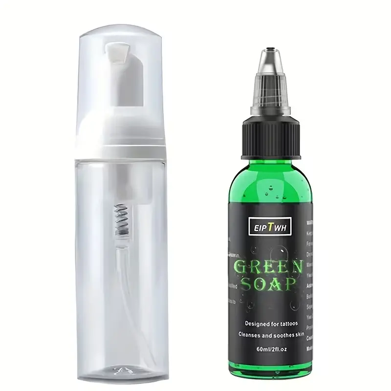 Green Soap + Bubble Bottle