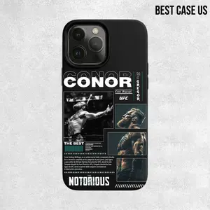 UFC 329 The Notorious Conor McGregor MMA Phone Case for iPhone 17-11 Pro Max Samsung Galaxy S25-S22 Ultra | UFC Fighter Sports Fan Gift Cover