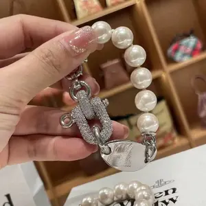 Y2K Aesthetic Pearl Bracelet | Luxury Jewelry Gift for Her