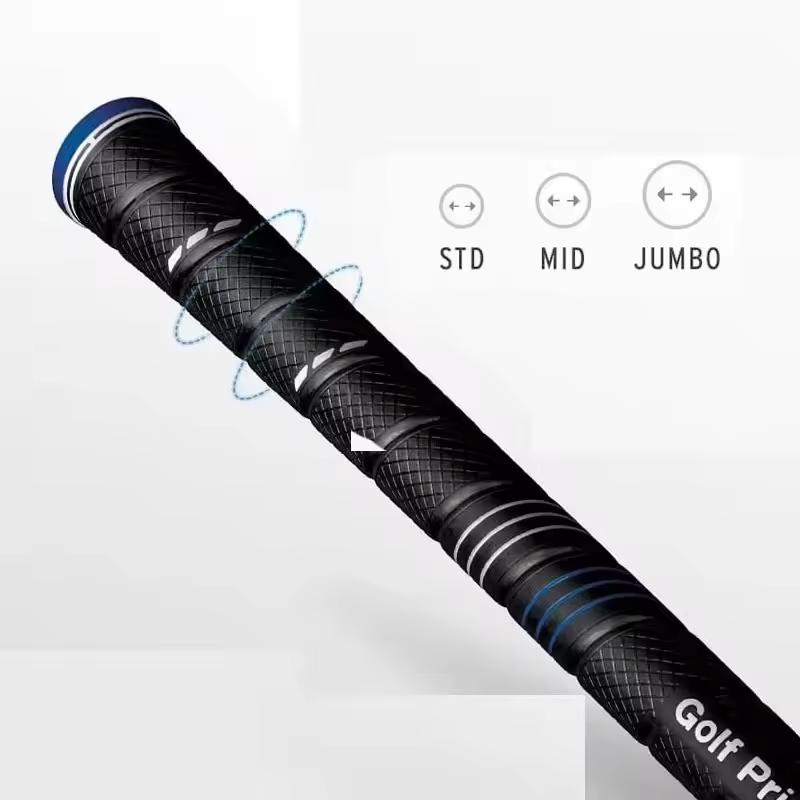 Golf Grip Non-Slip Rubber Warp Design Standard/Midsize/Jumbo Sizes Universal Fit for Iron Durable Golf Club Grips for Men & Women