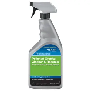 212 MAIN AMGCRQT Granite Cleaner & Resealer - Mold Removal, Aqua Mix Sealer Alternative, Polished Granite Cleaning Solution for Household Use