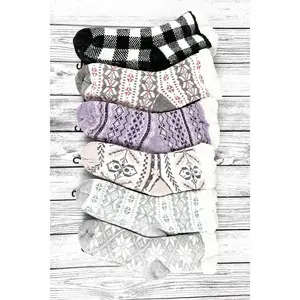 White Christmas Fuzzy Socks