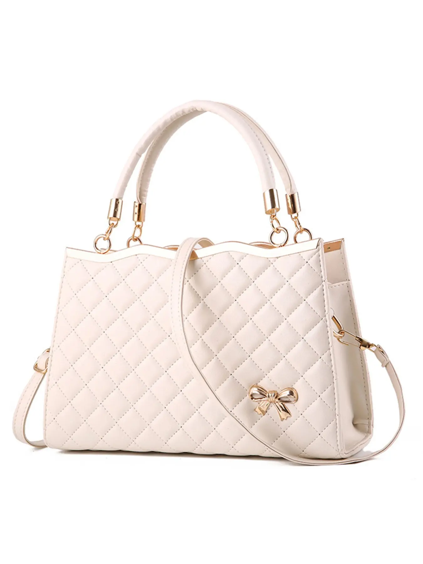 Women's Handbag, Fashionable and Atmospheric, Mother's Bag, Middle-Aged Large Capacity, High-End Feeling, One Shoulder Crossbody Bag, Fashion Quilted Handbag, Crossbody Shoulder Purse, Fashion Bags