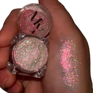 Eyeshine Holographic Duochrome Rainbow Party Eyeshadow Glitter Makeup Cosmetic Prismatic Glow Highlighter Radiant Shimmer Pigment Bronzer Glow Filter