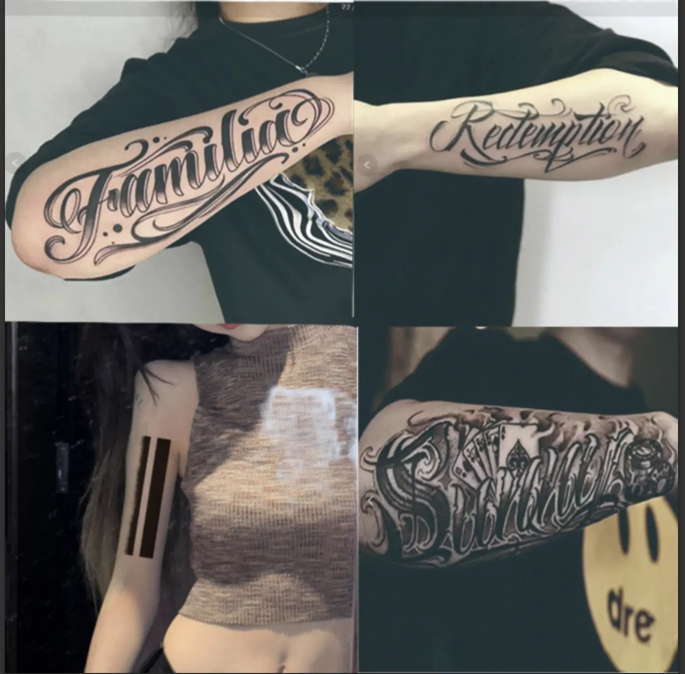 X original Realistic BIG Temporary Arm Tattoos: Non-Reflective, Herbal, Fake Men Tattoos, Waterproof