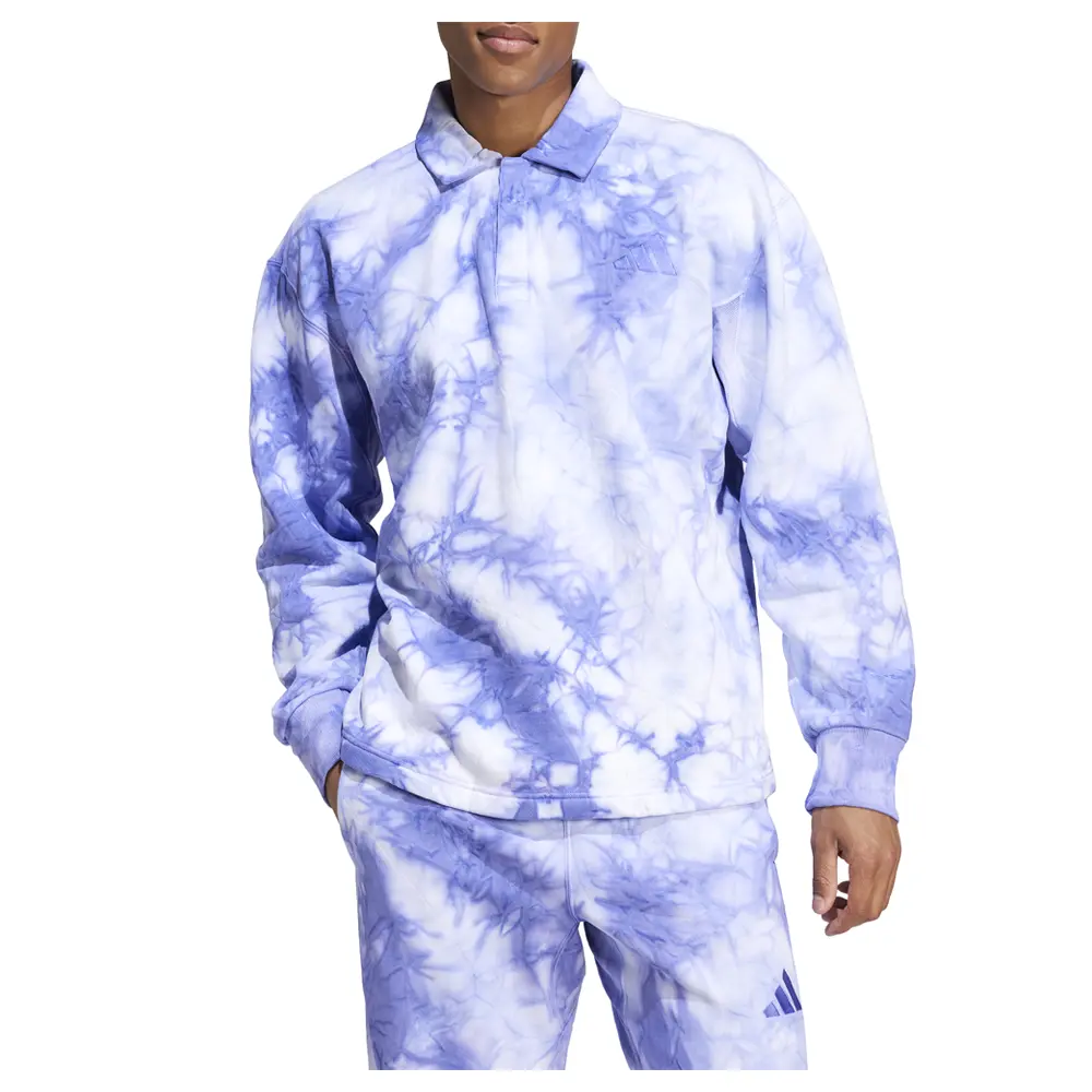 adidas Mens All Szn Fleece Wash Shirt Training Casual Casual - Blue