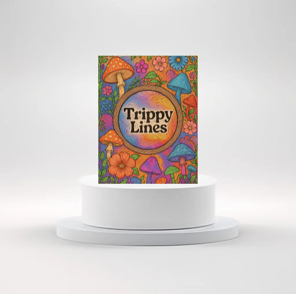 trippy hippie drawing - TikTok Shop