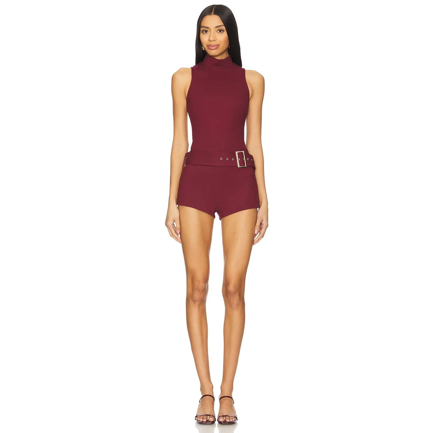 superdown Evie Romper in Oxblood