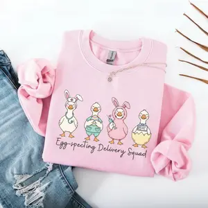 Labor and Delivery Nurse Easter Sweatshirt, Funny L&D Nurse T-Shirt, Egg-specting Delivery Squad Sweater, L&D RN OB Nurse Pullover, Labor Delivery Crewneck Gift