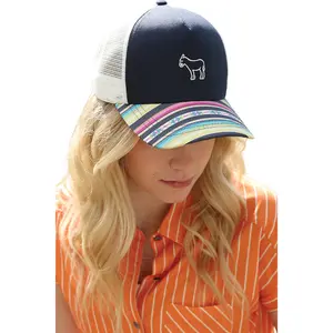 Cinch Ladies Charcoal Embroidered Donkey Trucker Cap CCC0041042