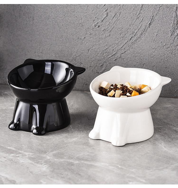 Anti-tip water bowl for cats, large capacity fabric bowl, specially designed for kittens and small cats