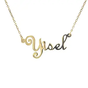 Personalized 14k Gold Script Name Necklace