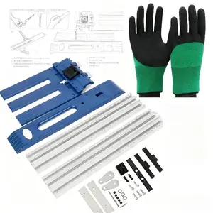 Circular Saw Guide Kit – Non-Powered Precision Tracking System with Quick Adjustment Clamp – Professional Woodworking Tool Set for Cabinetry, Plywood & Straight Cuts – Firm Grip Design