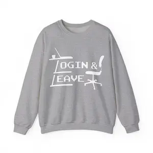 Login & Leave - Gray Sweatshirt