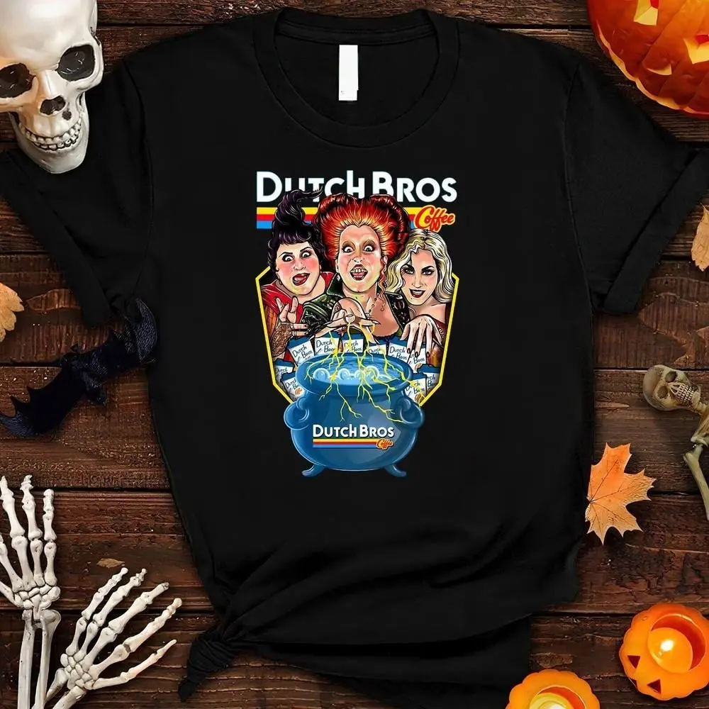 Hocus-Pocus-Dutch-Bros-Coffee-Shirt Haloween T Shirt, Size S-5XL