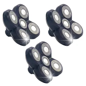 3 Pack Replacement Blades for Freebird Head Shaver, 5-Blade Electric Razor Refills Compatible with Freebird Flex Series for Bald Men