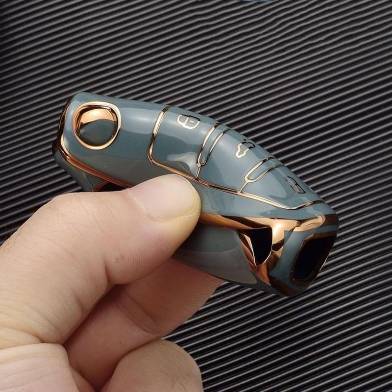 Car Key Case, Car Key Protector, Key Fob Cover, Car Key Holder, Car Interior Accessory for Volkswagen VW Magotan Golf 4 3 5 6 MK6 Passat B5 B6 B8 B7 Touran Bora Tiguan for Jetta Lavida Skoda Octavia