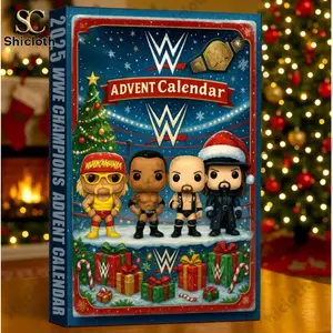 Wrestling Champion Arrival Calendar, 24 Days Countdown with 24 Legends & Champions, Perfect Gift for Wrestling Fans & Collectors