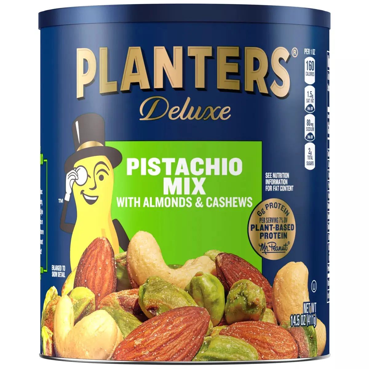 Planters Deluxe Pistachio Mix with Almonds and Cashews, 14.5oz.