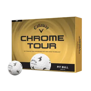Callaway Golf Chrome Tour Pit Bull Dog Golf Balls in White