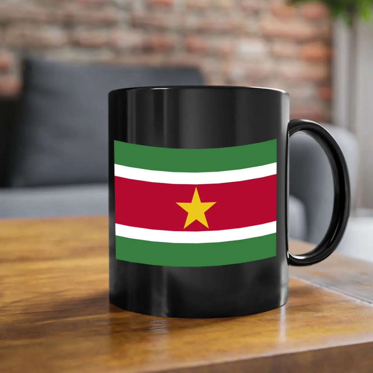 Suriname 30#- world flag-Mug / Coffee Cup Ceramic Drinkware