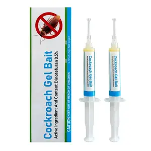 Cockroach Gel Bait 30g Roach Killer, Indoor Outdoor Pest Control for German & American Roaches with Plunger & Precision Tip Summervibes