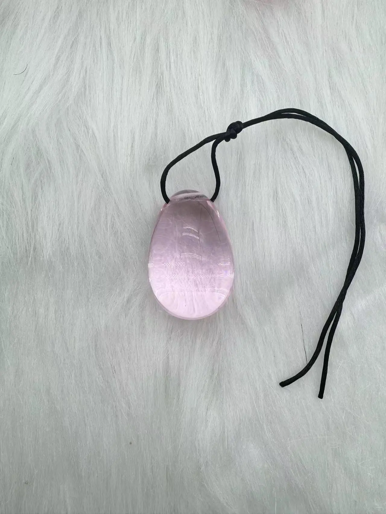 Set of 2 pink glass eggs, handmade crystal glass, gift, home decor prop, Christmas