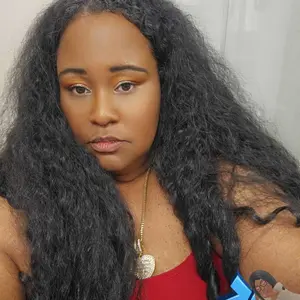 New Afro V Part with Curly in the End Wig Kinky Synthetic Hair Texture with Unique Bouncy Curls in the End 20 Inch Soft Curly Full Hair V Part Wigs Synthetic for Women No Leave out Clip in Half Wig