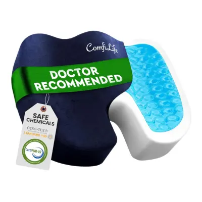ComfiLife | Gel-Enhanced Memory Foam Seat Cushion Ergonomic