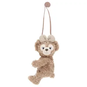 Disney Snowy Plush Doll Shoulder Bag for Women in Brown with Synthetic Fur