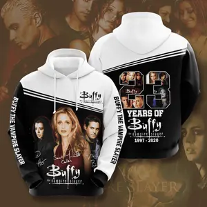 Pemagear Buffy the Vampire Slayer 3D All Over Print Hoodie