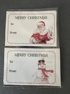 Christmas sticker Gift Labels- 4 count