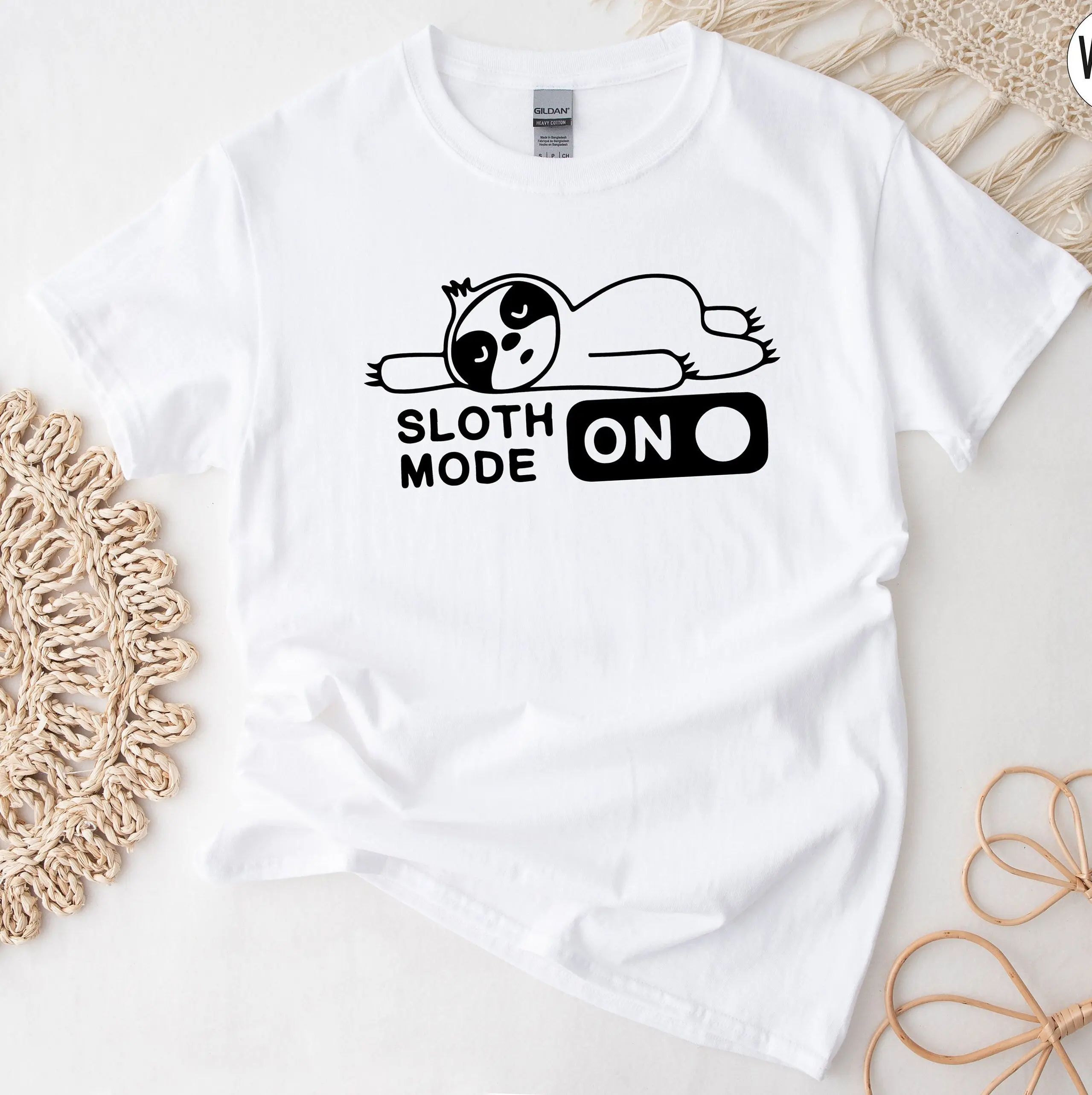 Sloth Mode Shirt, Sloth Mode On T shirt, Lazy Sweatshirt, Funny Animal Hoodie, Sloth Holiday Pajamas, Funny Gifts For Women, Nap Tee