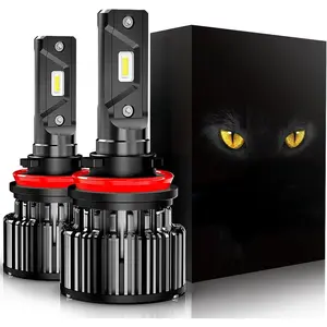 H11 Bulbs, H8 H9 Light Bulb K16 Series 6000K White Plug and Play Fog Light IP67 Waterproof Driving Light Bulbs - Pack of 2