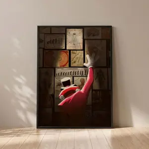 Caine Digital Circus Poster – Surrealist Anatomy Science Wall Art