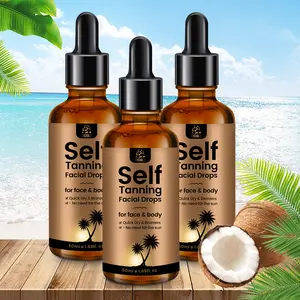 AOAO Self Tanning Facial Drops (3 Pack) - Customizable Face & Body Bronzer for a Natural Glow