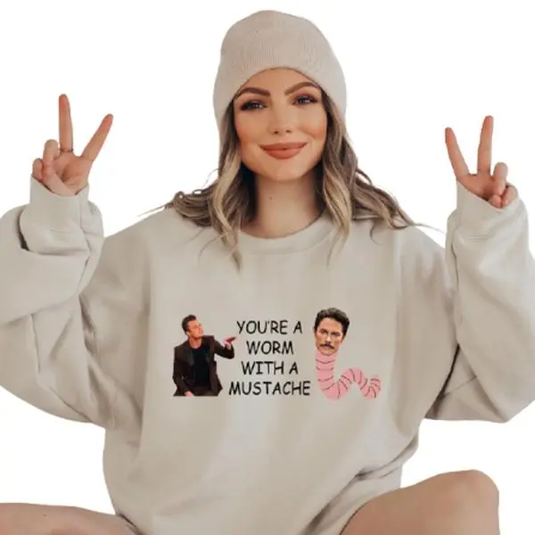 Worm With Mustache & Vanderpump Rules Inspired Sweatshirts - Team Ariana Sweater