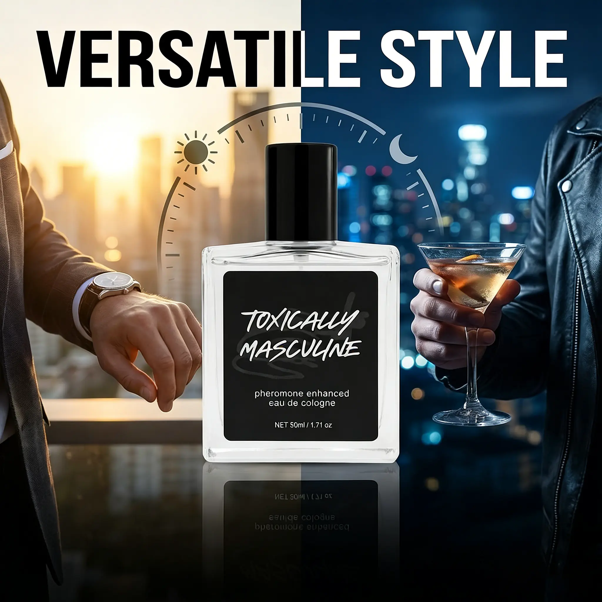 Pheromone-Enhanced Eau de Cologne 50ml-Toxically Mascvline-Lemon