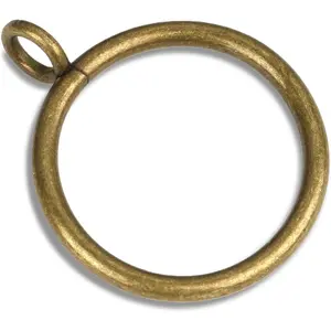 14 count 1.25-Inch Antique Brass Eyelet Curtain Rings, This 1 1/4 Inch Small Size Curtain Rod Rings Can Fit Up to 1.0-Inch Curtain Panels (ERB10)