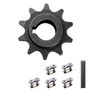 #40 41 420 Chain 10 Tooth Front Sprocket 5/8" Bore for 196cc Coleman KT196 CK196 GK200 BK200 RTK200 Trailmaster XRX Hammerhead Go Kart Cart 212cc 6.5hp CT200U CT200U-EX BT200X Mini Bike Parts