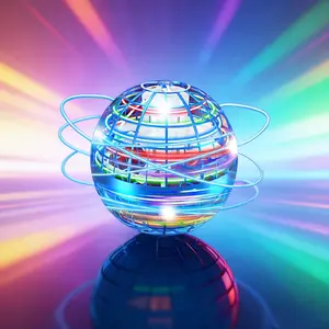 Anti-Gravity Hover Orb Boomerang Ball with LED Fly Spinners for All Ages, Cool Indoor Outdoor Play Toys for 6-12 Year Olds & Teens, Safe Durable Family Fun Flying Ball, Entertainment Game Props, Trendy Gifts & Party Favors