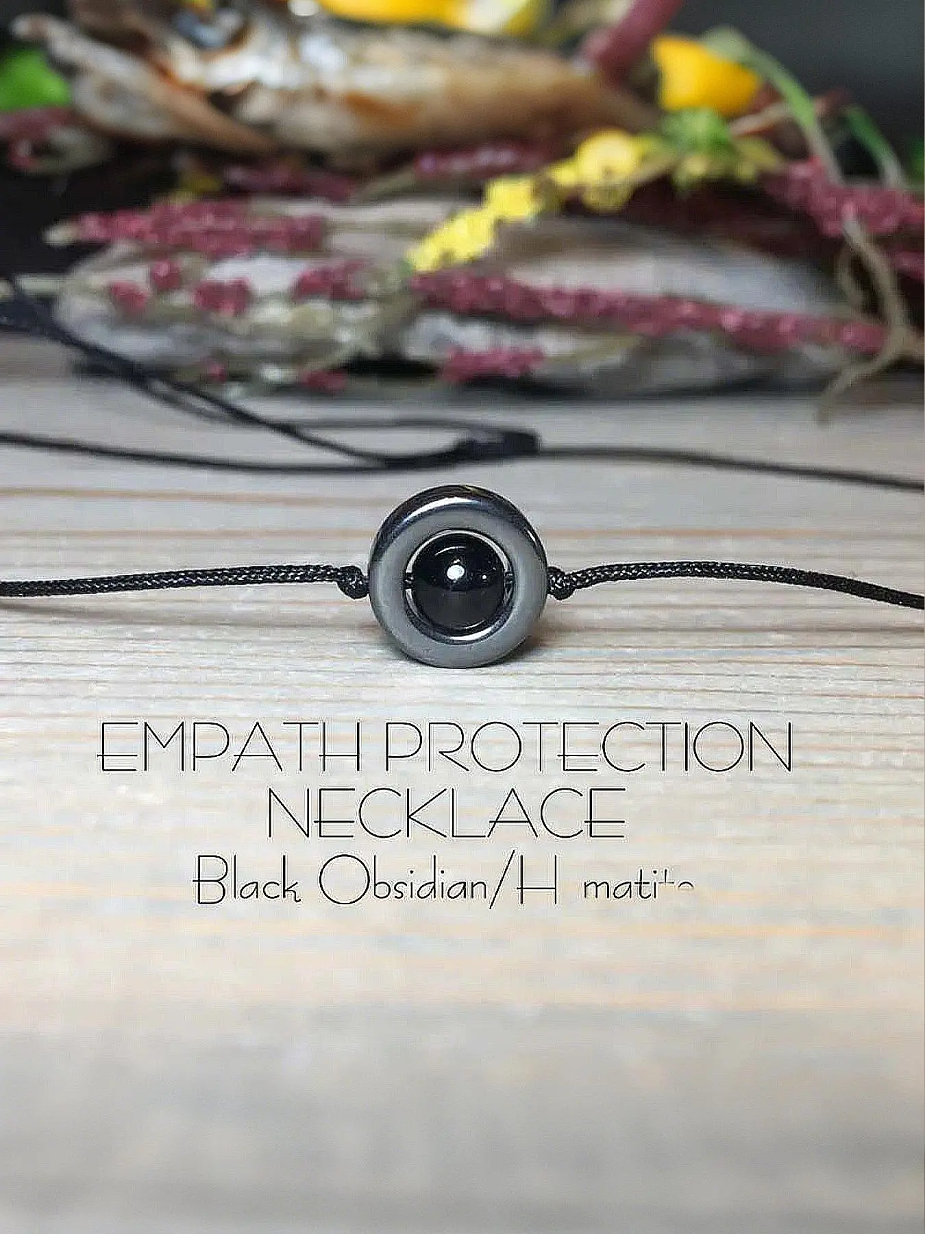 Natural Stone Crystal Black Agate Braided Necklace, Pendant Design, Fashionable and Versatile Design Suitable for Wearing at Any Time, Gift for Friends